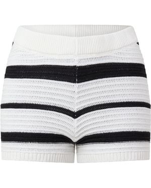 I Saw It First Knitted Stripe Short - Blue