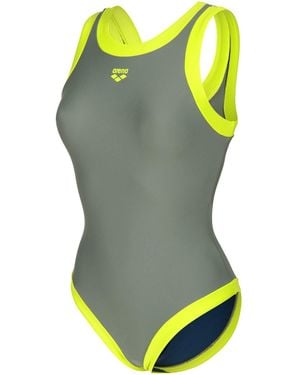 Arena Bold Lines Swimsuit - Yellow