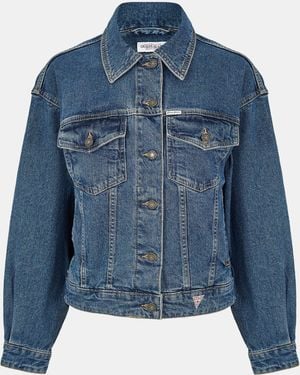 Guess Oversize Denim Jacket - Blue