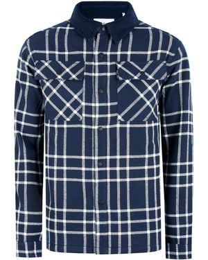 Firetrap Borg Check Overshirt - Blue