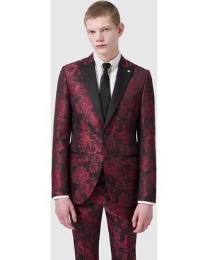 Twisted Tailor Ersat Slim Fit Jacket - Red