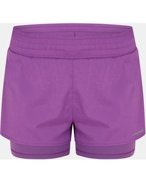 Head Advantage Performance Tennis Shorts - Purple
