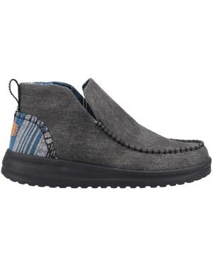 HEYDUDE Denny Heavy Canvas Boot - Grey