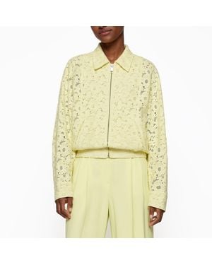 BOSS Jamiella Lace Jacket - Yellow