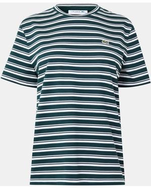 Lacoste Boxy Regular Fit T-Shirt - Blue