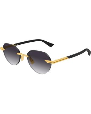 Bottega Veneta Bv1379S Round Sunglasses - Blue