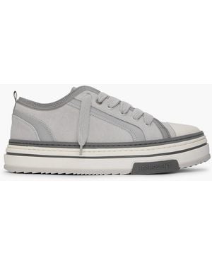 Represent X Low Trainers, Layered Design, Chunky Laces - Grey