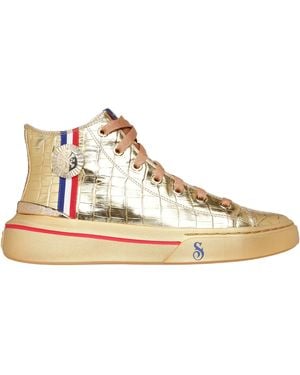 Skechers Snoop Canvas High-Top Trainers - Natural