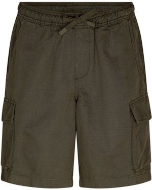 Timberland Linen Utility Cotton Dark Denim Chino Shorts - Green