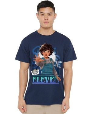 Stranger Things Tales From 85 Eleven T Shirt - Blue