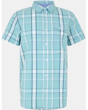 Bench Giala Short-Sleeve Patterned Shirt - Blue