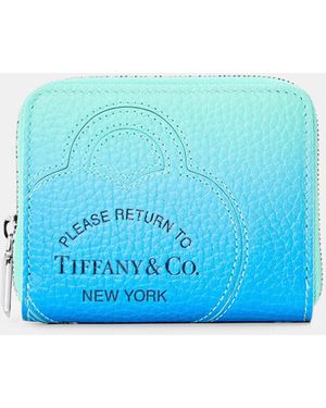 Tiffany & Co. Zipped Wallet Sm 99 Compact Coin Purse - Blue