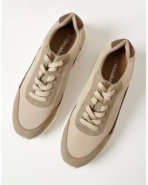 Threadbare Ariba Trainer Casual Low-Top Trainers - Natural