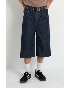 The Ragged Priest Anchor Short Denim Shorts - Blue
