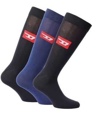 DIESEL Three Pack Socks - Blue
