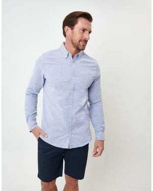 Saltwell Long-Sleeve Oxford Shirt - Blue