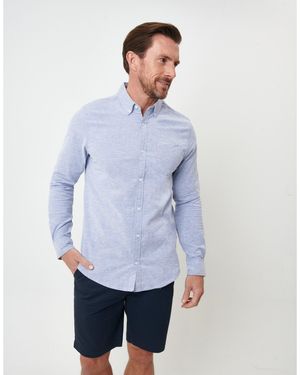 Saltwell Long-Sleeve Oxford Shirt - Blue
