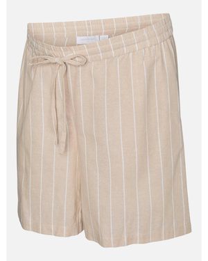 Mama.licious Mama Denim Shorts - Natural
