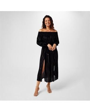 Biba Bardot Maxi Dress - Black