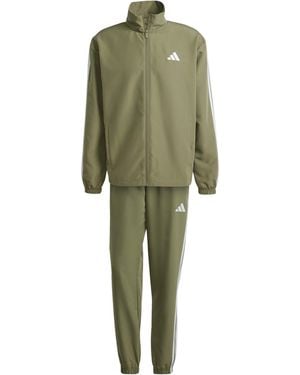 adidas 3 Stripe Tracksuit Set Adults - Green