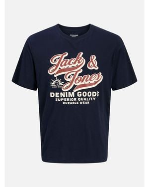 Jack & Jones Jack Colour Logo T-Shirt Plus Size - Blue