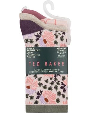 Ted Baker Crew Socks - Pink
