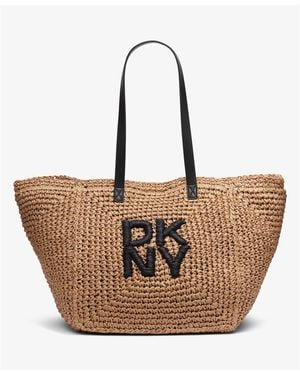 DKNY Straw Bag - Brown