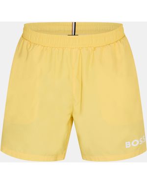 BOSS Dolphin Swim Shorts - Yellow