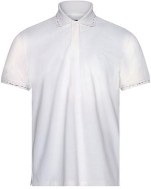 Gieves & Hawkes Short Sleeve Polo Shirt - White