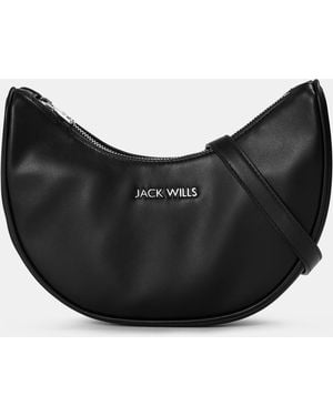 Jack Wills Structured Shoulder Ladies Bag - Black