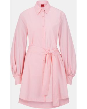 HUGO Kaisanna Long-Sleeve Dress Shirt - Pink