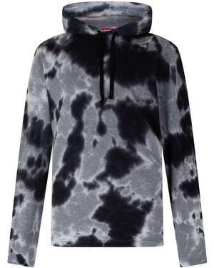 DIESEL T-Crane Hooded Long Sleeve T-Shirt - Black