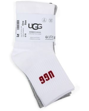 UGG Quinlin Quarter Socks - White