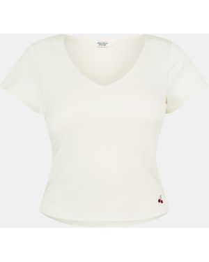 Jack Wills Jw Pointelle Crop Top - White