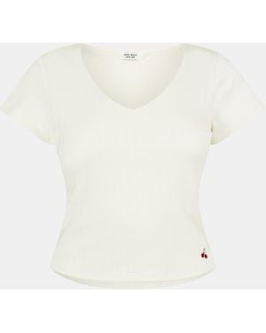 Jack Wills Jw Pointelle Crop Top - White