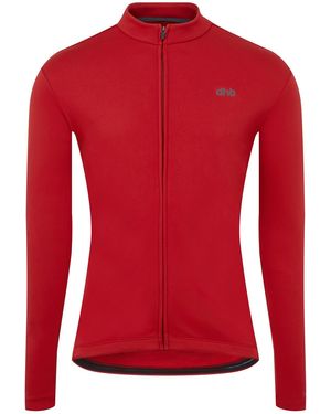Dhb Long Sleeve Thermal Cycling Jersey - Red