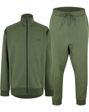 BOSS Hbg Fleece Tracksuit Set - Green