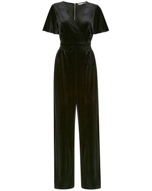 Yumi' Jumpsuit With Angel Sleeves - Black