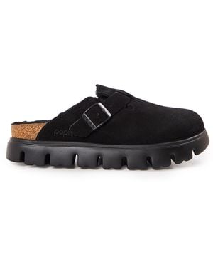 Birkenstock Boston Chunky Supportive Footbed Adjustable Clogs - Black