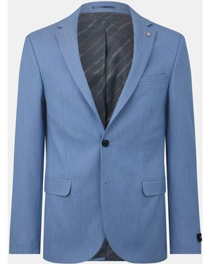 Twisted Tailor Ellroy Slim Fit Jacket - Blue