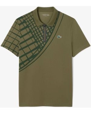 Lacoste Us Open Short-Sleeve Performance Polo Shirt - Green