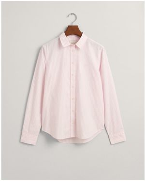 GANT Poplin Striped Shirt - Pink
