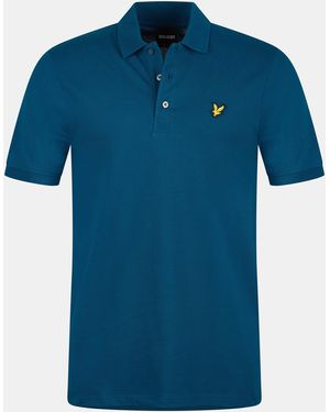 Lyle & Scott Basic Short Sleeve Polo Shirt - Blue