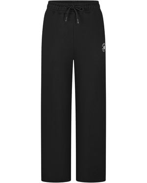 Converse Fleece Trousers Open Hem Jogging Bottoms - Black