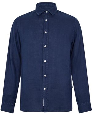 Woolrich Wool Linen Shirt - Blue
