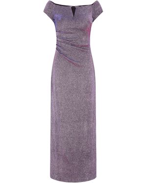 Gina Bacconi Katie Off Shoulder Maxi Dress - Purple