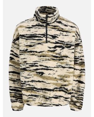 Jack & Jones Skin Teddy Fleece Half Zip Top - Multicolour