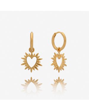Rachel Jackson Love Hug Hoop Earrings - Metallic
