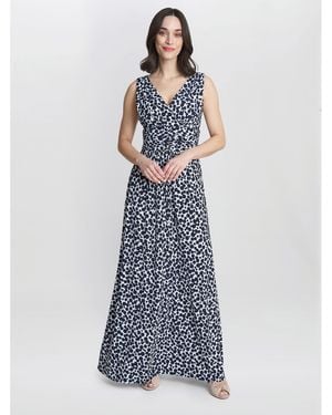 Gina Bacconi Hazel Jersey Maxi Dress - Blue