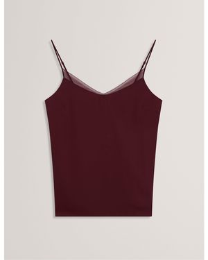 Ted Baker Chiffon Woven Cami Vest - Red